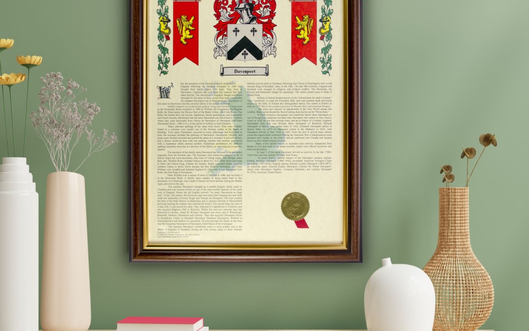 Coat of Arms and Surname History Print