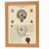 Scottish Clan History in an Oak Frame