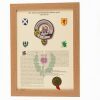 Scottish Clan History in an Oak Frame