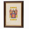 Coat of Arms Print in a Dark Frame