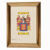 Coat of Arms Print in a Gold Frame