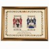 Double Coat of Arms in a Gold Frame