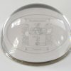 Dome Paperweight with Coat of Arms