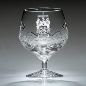 Coat of Arms Brandy Glass