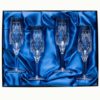 Set of Four Coat of Arms Champagne Flutes