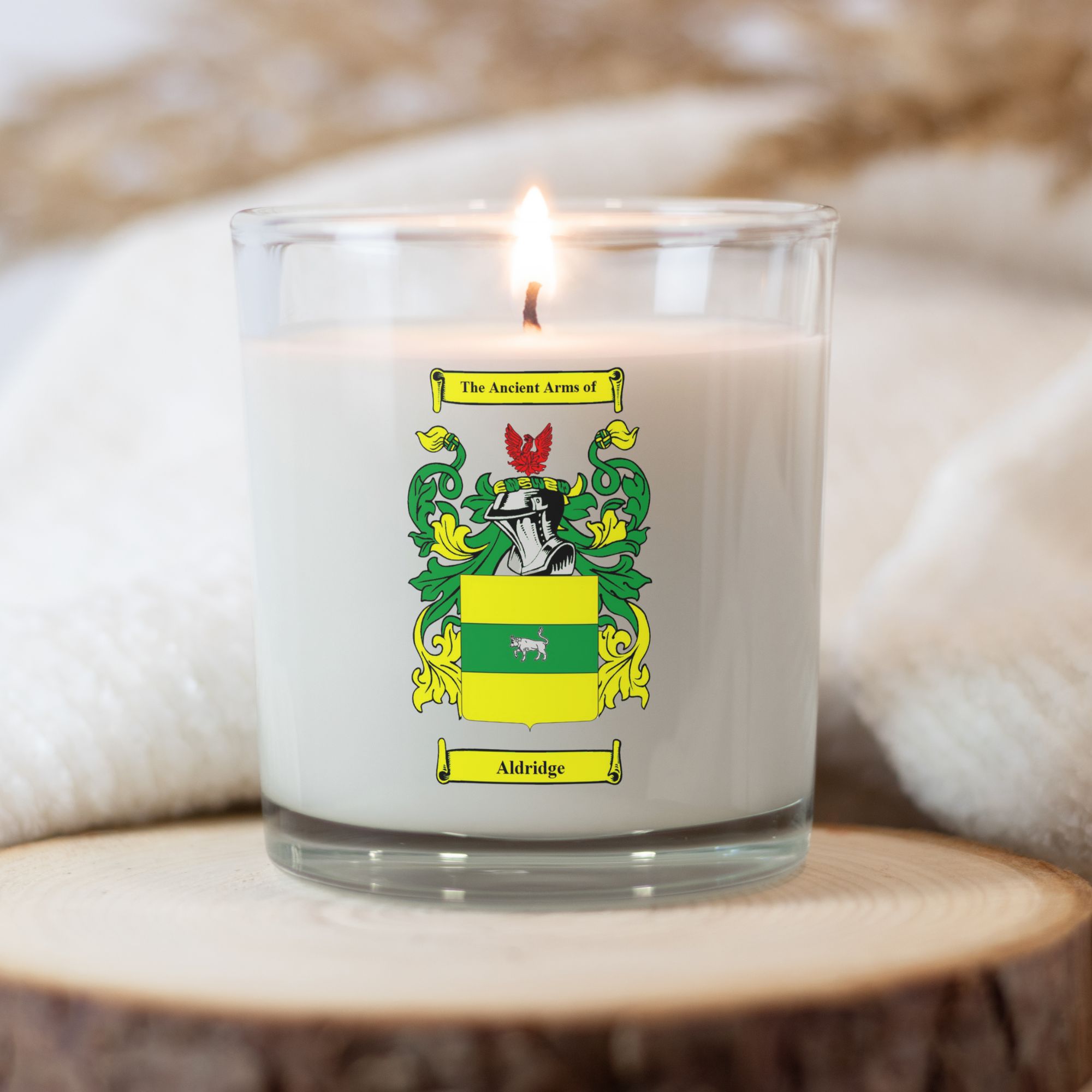 coat of arms candle family crest (2)