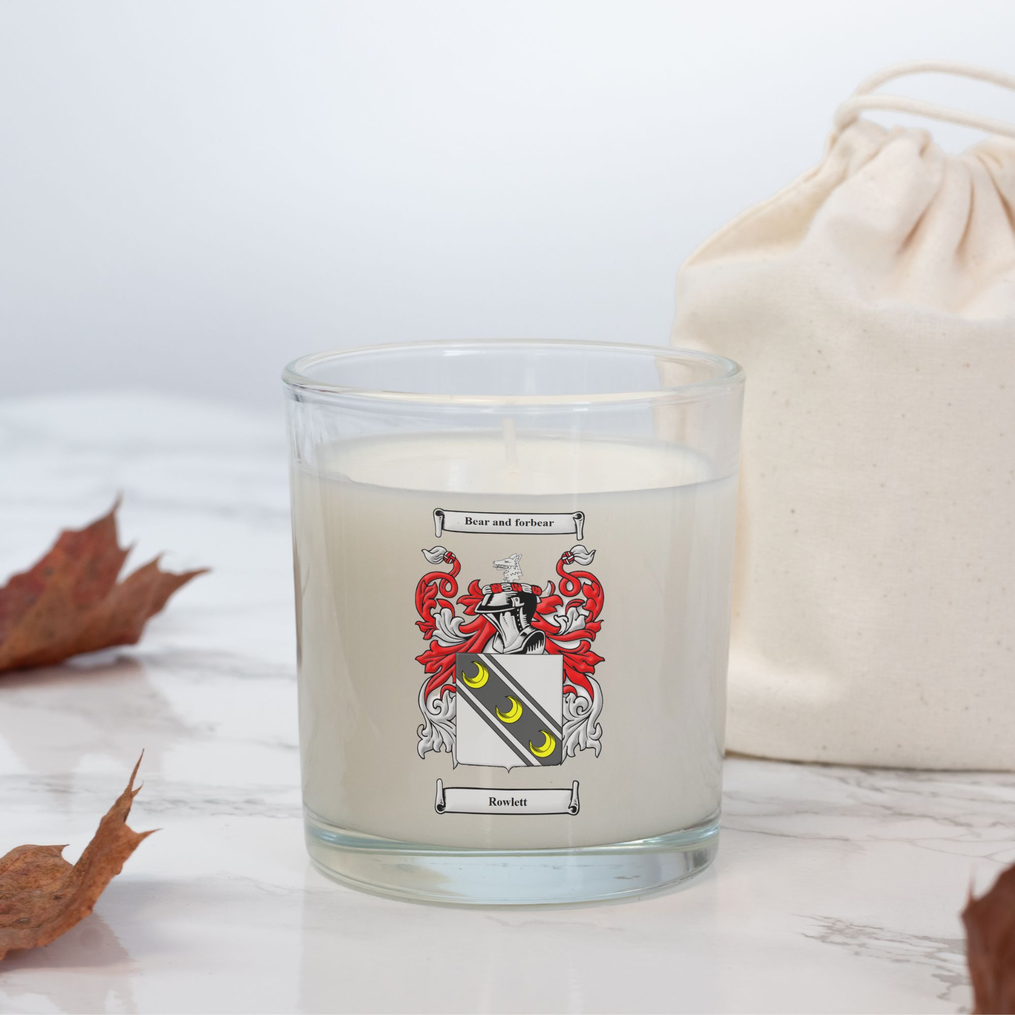 coat of arms candle family crest (4)