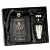 Personalised Coat of Arms Hip Flask in Presentation Box