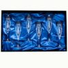 Set of Six Mayfair Coat of Arms Champagne Flutes