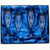 Set of Four Coat of Arms Champagne Flutes