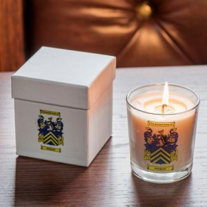 coat of arms candle
