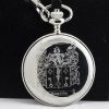 Personalised Coat of Arms Pewter Pocket Watch