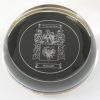 Sliced Dome Paperweight with Coat of Arms