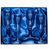 Set of Four Coat of Arms Champagne Flutes