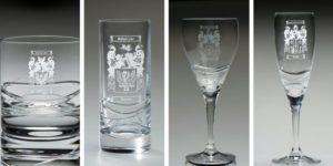 Personalised Crystal Gifts glasses