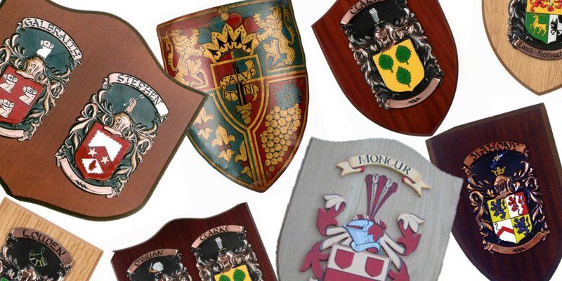 Coat of arms shields