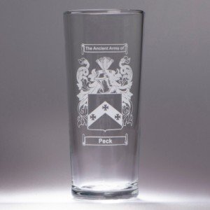 Coat of arms beer glass
