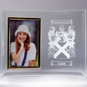 Photo frame with coat of arms