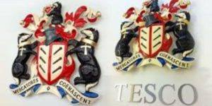 Well-known companies often have their own coats of arms.