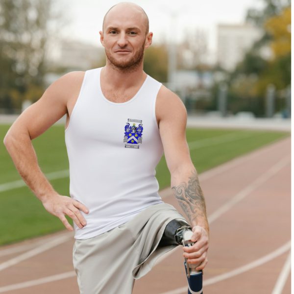 tank top with small family crest