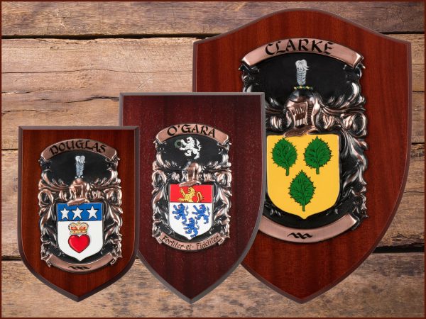 Coat of Arms / Family Crest Personalised Shield - Hardwood, Bespoke Gift