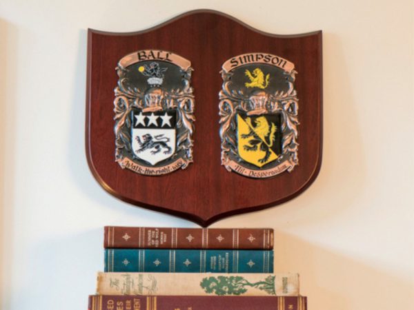 Double Oak Style Coat of Arms / Family Crest Shield, Bespoke Personalised Gift