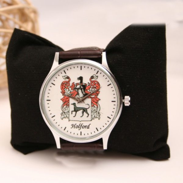 Personalised Wrist Watch with Coat of Arms