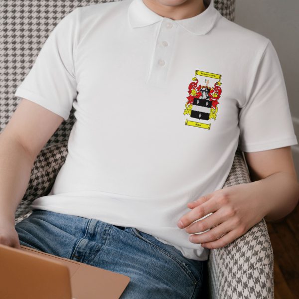 Polo Shirt with Small Family Crest / Coat of Arms