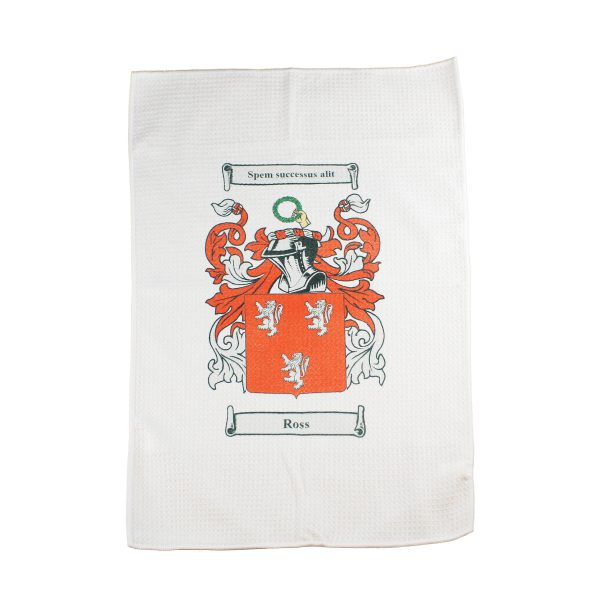 Tea Towel Personalised with Coat of Arms