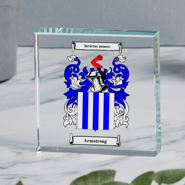 Glass Display Tile with Full Colour Coat of Arms